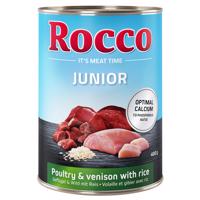 Rocco Junior 6 x 400 g - drůbeží se zvěřinou a rýží