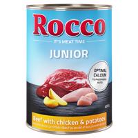 Rocco Junior 6 x 400 g za akční cenu - hovězí s kuřecím a bramborami