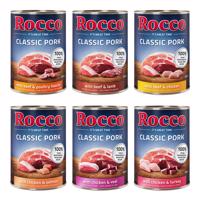 Rocco Mealtime granule / Classic konzervy - 15 % sleva - Classic míchané balení (6 druhů) Classic Pork 6 x 400g