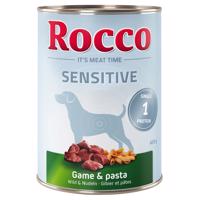 Rocco Sensitive 12 x 400 g - mix: jehněčí & zvěřina