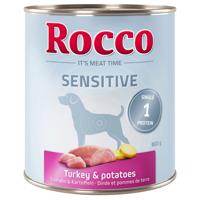 Rocco Sensitive,  24 x 800 g - 20 + 4 zdarma! - Krocan & brambory