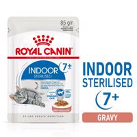 ROYAL CANIN INDOOR 7+ Sterilised v omáčce, kapsičky pro domácí kočky od 7 let 48 × 85 g