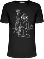 Rybářské tričko - rybář vláčkař s wobblerem Variant: velikost XXL