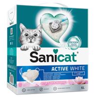 Sanicat Active White Lotus Flower stelivo pro kočky - 3 x 6 l