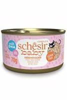Schesir Cat konz. Kitten Wholefood kuře/losos 70g + Množstevní sleva sleva 15%