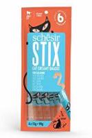 Schesir Cat pochoutka Stix Liquid Snack losos 6x15g + Množstevní sleva