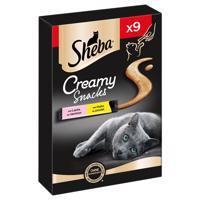Sheba Creamy Snacks - Kuřecí a losos (9 x 12 g)
