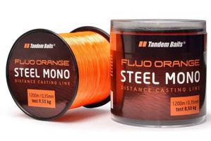 Silon Steel Mono Fluo orange Tandem Baits Variant: Délka: 1200m, průměr: 0,30mm
