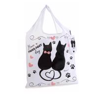 Skládací taška s kočkou - 3 varianty Barva: bílá