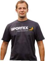 Sportex T-Shirt Tričko s velkým logem - tmavě šedé Variant: Velikost: XL