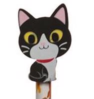 Tužka s gumou s kočkou Barva: černá