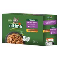 Ultima Cat Fit & Delicious 12 x 85 g - kuřecí & hovězí