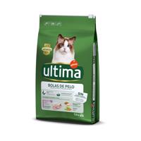 Ultima Cat granule, 2 balení - 10 % sleva - Hairball - krocaní & rýže (2 x 7.5 kg)