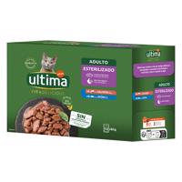 Ultima Cat kapsičky, 48 x 85 g, 38 + 10 zdarma!  - Fit & Delicious losos & tuňák