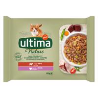 Ultima Cat Nature 12 x 85 g - hovězí a krocan