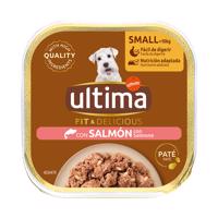Ultima Fit & Delicious Paté Mini pro psy 22 × 150 g - losos
