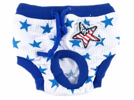 Vsepropejska Absorb modré hárací kalhotky pro psa s hvězdičkami Obvod slabin (cm): 33 - 42