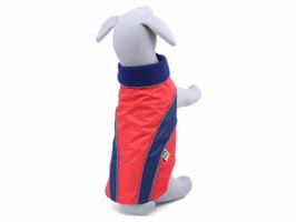 Vsepropejska Collar bunda pro psa s reflexními prvky Barva: Červená, Délka zad (cm): 25, Obvod hrudníku: 34 - 43 cm