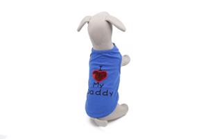 Vsepropejska Daddy letní tričko pro psa Barva: Modrá, Délka zad (cm): 20, Obvod hrudníku: 25 - 31 cm