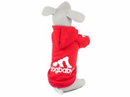 Vsepropejska DogBaby bavlněná mikina pro psa Barva: Červená, Délka zad (cm): 35, Obvod hrudníku: 40 - 46 cm