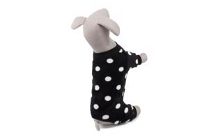 Vsepropejska Dolfi fleecová pyžamo pro psa Barva: Černá, Délka zad (cm): 22, Obvod hrudníku: 34 - 38 cm