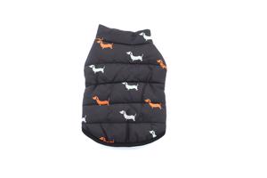 Vsepropejska Dukát zimní bunda pro psa Barva: Černá, Délka zad (cm): 20, Obvod hrudníku: 30 - 34 cm
