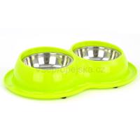 Vsepropejska Duo plastové misky pro psa Barva: Zelená