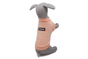 Vsepropejska Enji elastické tričko pro psa Barva: Lososová, Délka zad (cm): 25, Obvod hrudníku: 33 - 38 cm