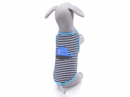 Vsepropejska Eric tričko s obrázkem pro psa Barva: Modrá, Délka zad (cm): 18, Obvod hrudníku: 27 - 31 cm