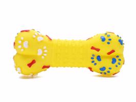 Vsepropejska Fame gumová kost pro psa Barva: Žlutá, Rozměr (cm): 25