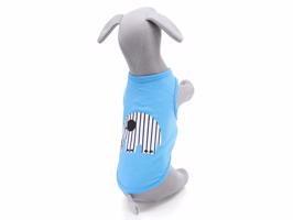 Vsepropejska Faty tričko s obrázkem pro psa Barva: Modrá, Délka zad (cm): 18, Obvod hrudníku: 27 - 30 cm