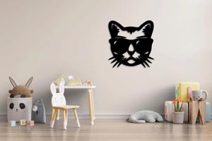 Vsepropejska Kočka 6 dřevěná dekorace na zeď Rozměr (cm): 38 x 35