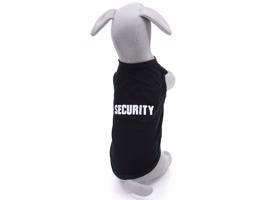 Vsepropejska Lolita tričko s nápisem security pro psa Barva: Černá, Délka zad (cm): 23, Obvod hrudníku: 30 - 34 cm
