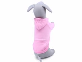 Vsepropejska Mitexi mikina s kapsou pro psa Barva: Růžová, Délka zad (cm): 22, Obvod hrudníku: 32 - 36 cm