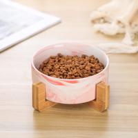 Vsepropejska Odelie mramorová keramická miska pro psa či kočku Barva: Růžová, Rozměr (cm): 15