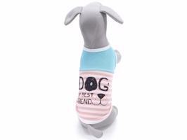 Vsepropejska Odeta pruhované tričko pro psa Barva: Modrá, Délka zad (cm): 33, Obvod hrudníku: 42 - 46 cm