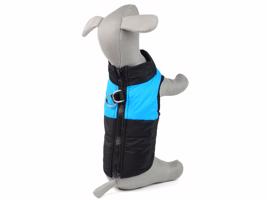 Vsepropejska Rainy obleček pro psa na zip Barva: Černo-modrá, Délka zad (cm): 65, Obvod hrudníku: 75 - 84 cm