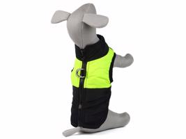 Vsepropejska Rainy obleček pro psa na zip Barva: Černo-žlutá, Délka zad (cm): 59, Obvod hrudníku: 71 - 80 cm
