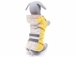 Vsepropejska Slim-Roy reflexní pláštěnka pro psa Barva: Žlutá, Délka zad (cm): 38, Obvod hrudníku: 42 - 48 cm