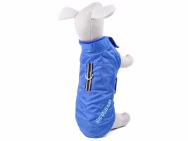 Vsepropejska Snowy zimní bunda „My friend“ pro psa Barva: Modrá, Délka zad (cm): 30, Obvod hrudníku: 32 - 54 cm