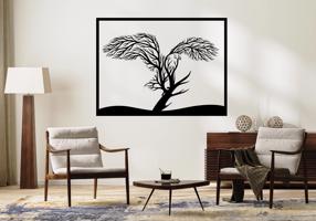 Vsepropejska Strom života orel dekorace na zeď Rozměr (cm): 38 x 28, Dekor: Černá
