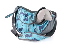 Vsepropejska Travel 2 taška pro psa přes rameno Barva: Modrý-maskáč, Dle váhy psa: do 3,5 kg
