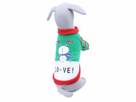 Vsepropejska Valerie vánoční mikina pro psa Barva: Zelená, Délka zad (cm): 39, Obvod hrudníku: 49 - 51 cm
