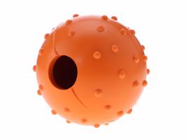 Vsepropejska Wren gumový míček na pamlsky pro psa Barva: Oranžová, Rozměr (cm): 4