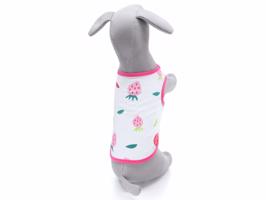 Vsepropejska Zada ovocné tričko s potiskem pro psa Barva: Růžová, Délka zad (cm): 20, Obvod hrudníku: 32 - 36 cm