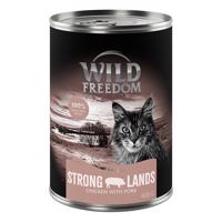 Výhodná balení Wild Freedom Adult 24 x 400 g - Strong Lands - vepřové a kuřecí