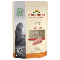 Výhodné balení Almo Nature HFC Kitten 12 x 55 g - kuřecí