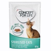 Výhodné balení Concept for Life 24 x 85 g - Sterilised Cats - v želé