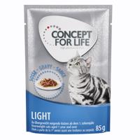Výhodné balení Concept for Life 48 x 85 g -  Light Cats v omáčce