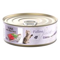 Výhodné balení Feline Finest 24 x 85 g - Kitten tuňák s aloe